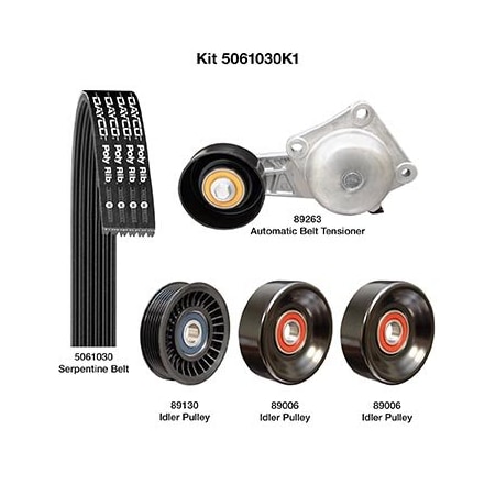 Dayco 07-08 Ford Lincoln Fead Kits, 5061030K1 5061030K1